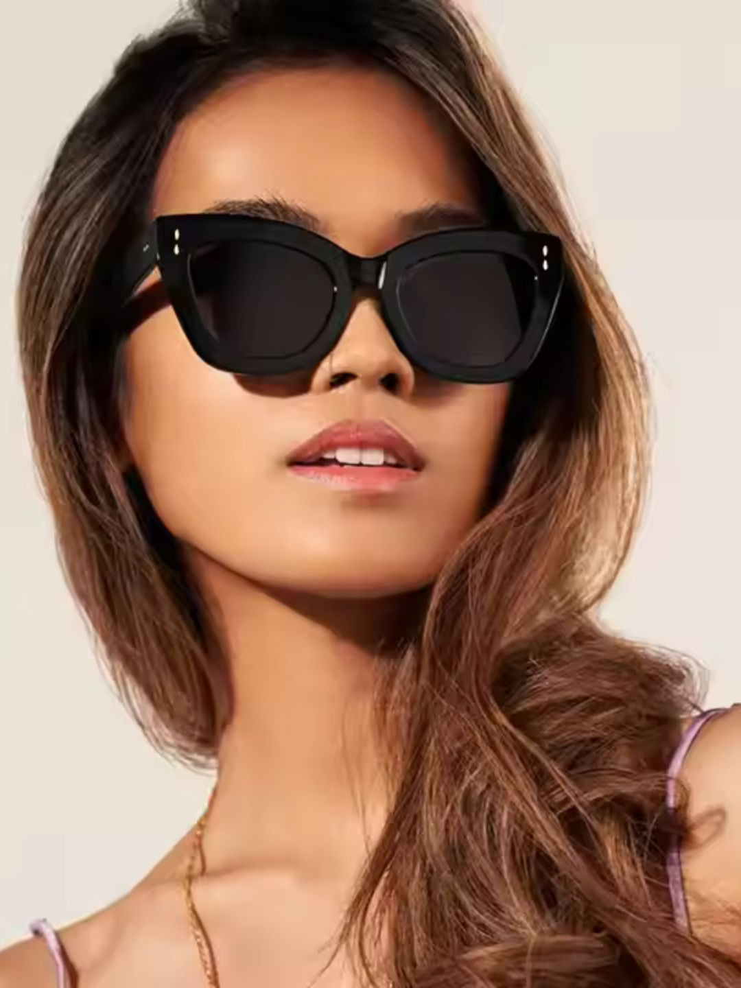 Iris Cateye Sunglasses with UV Protected Lens