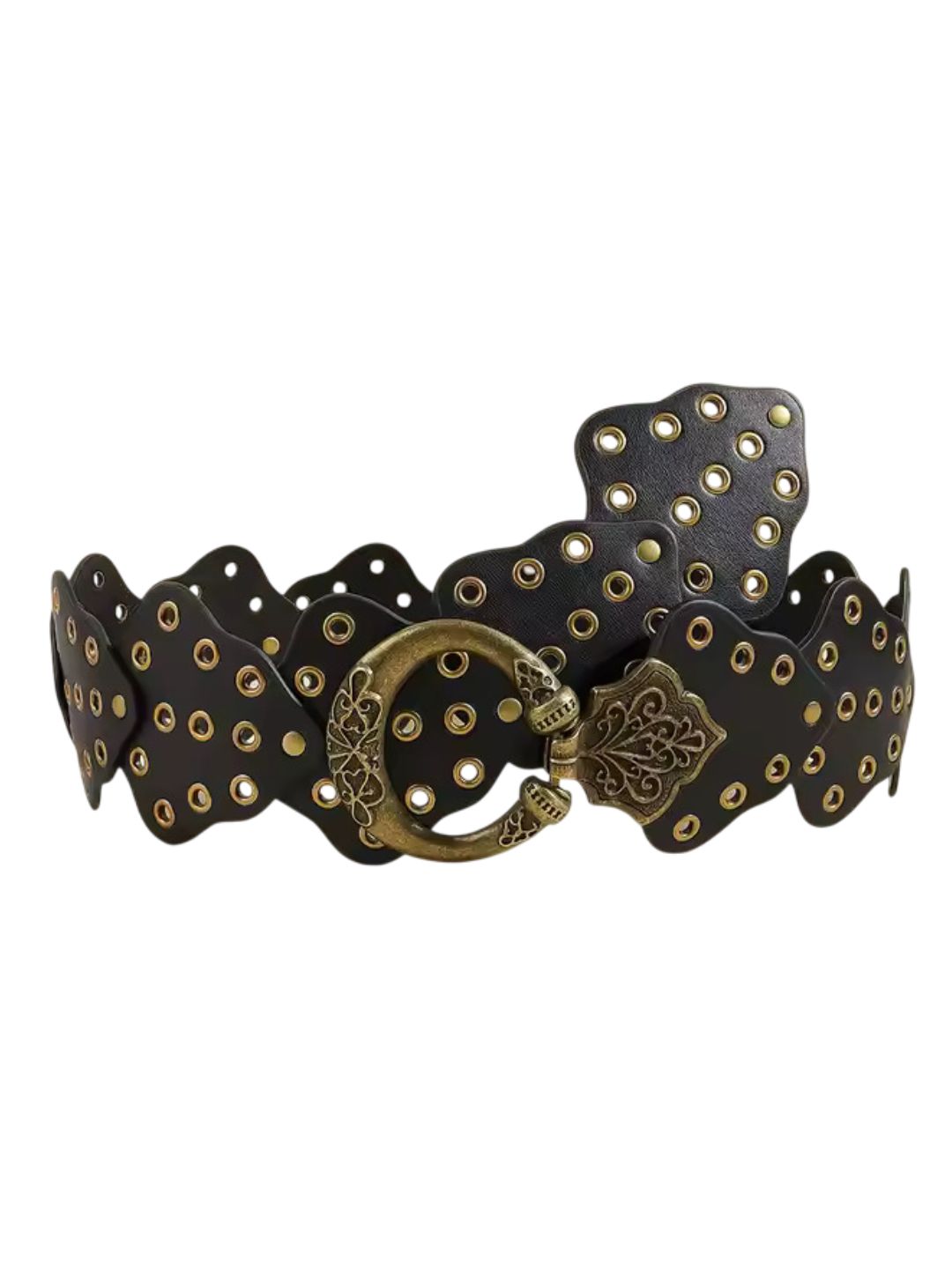 Layla Round Buckle Vintage Concho Belt