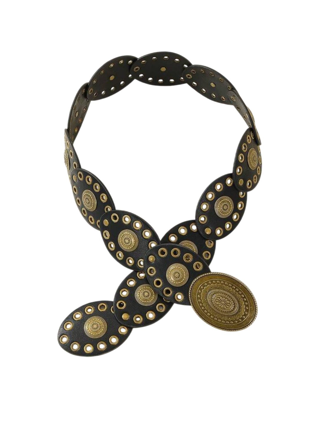 Alaya Boho Chic Vintage Disc Shield Waist Belt