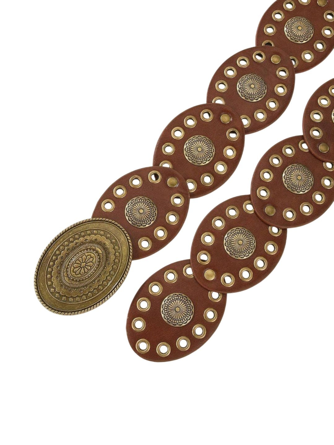 Alaya Boho Chic Vintage Disc Shield Waist Belt