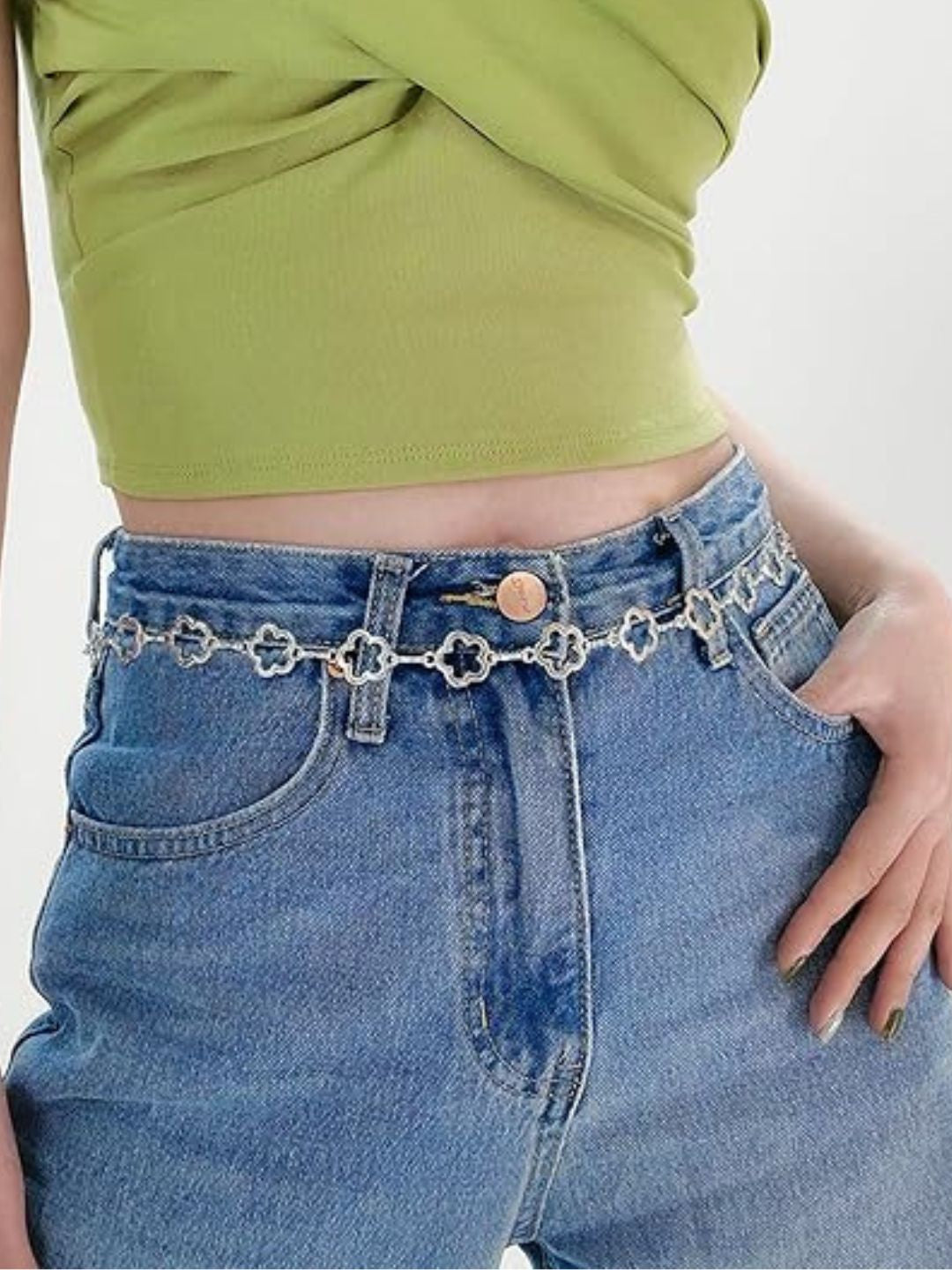 Flora Metal Chain Waist Belt