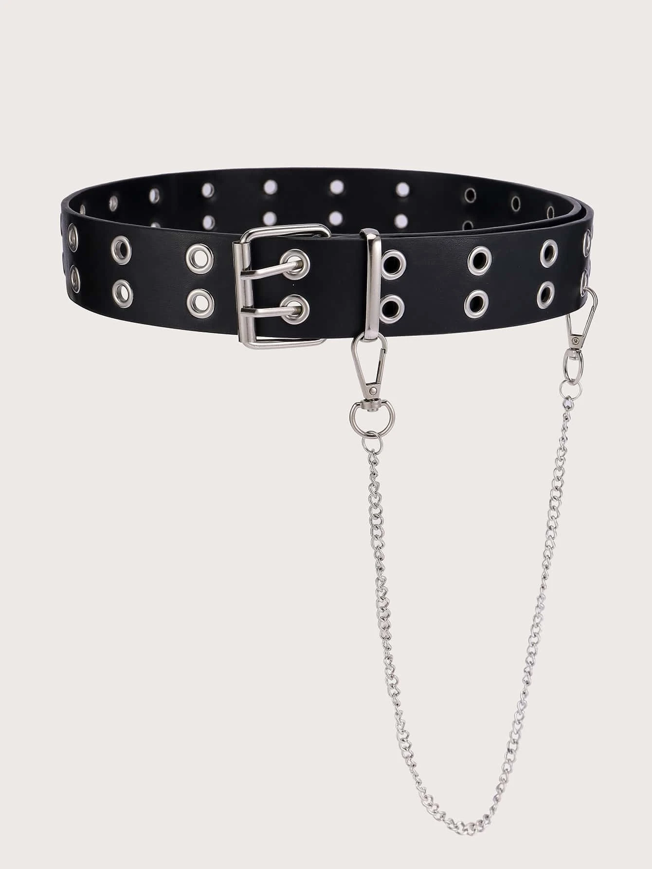 Solitude Eyelet & Chain Waist Belt