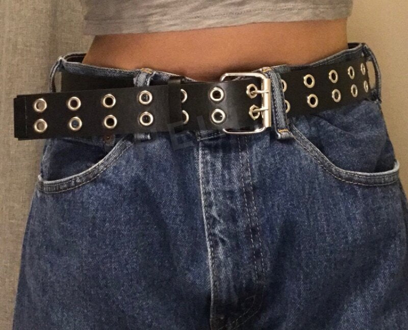 Solitude Eyelet & Chain Waist Belt