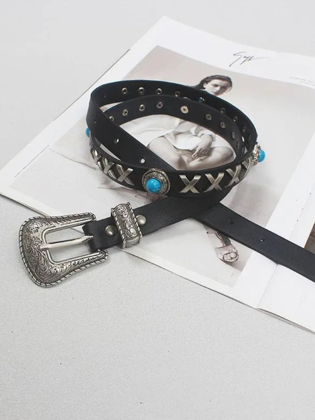 Stan Turquoise Stone Waist Belt