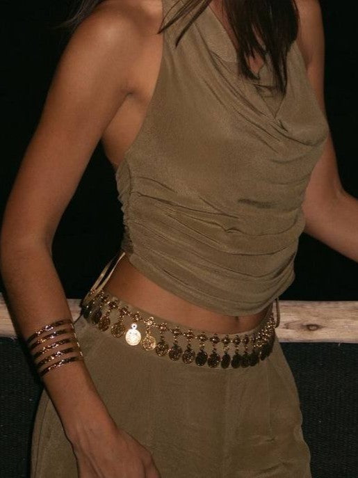 Antiqua Vintage Coin Chain Belt