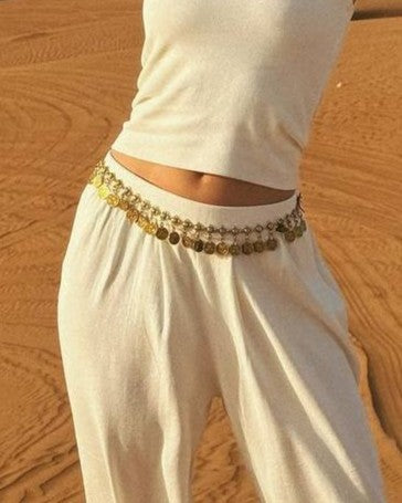 Antiqua Vintage Coin Chain Belt
