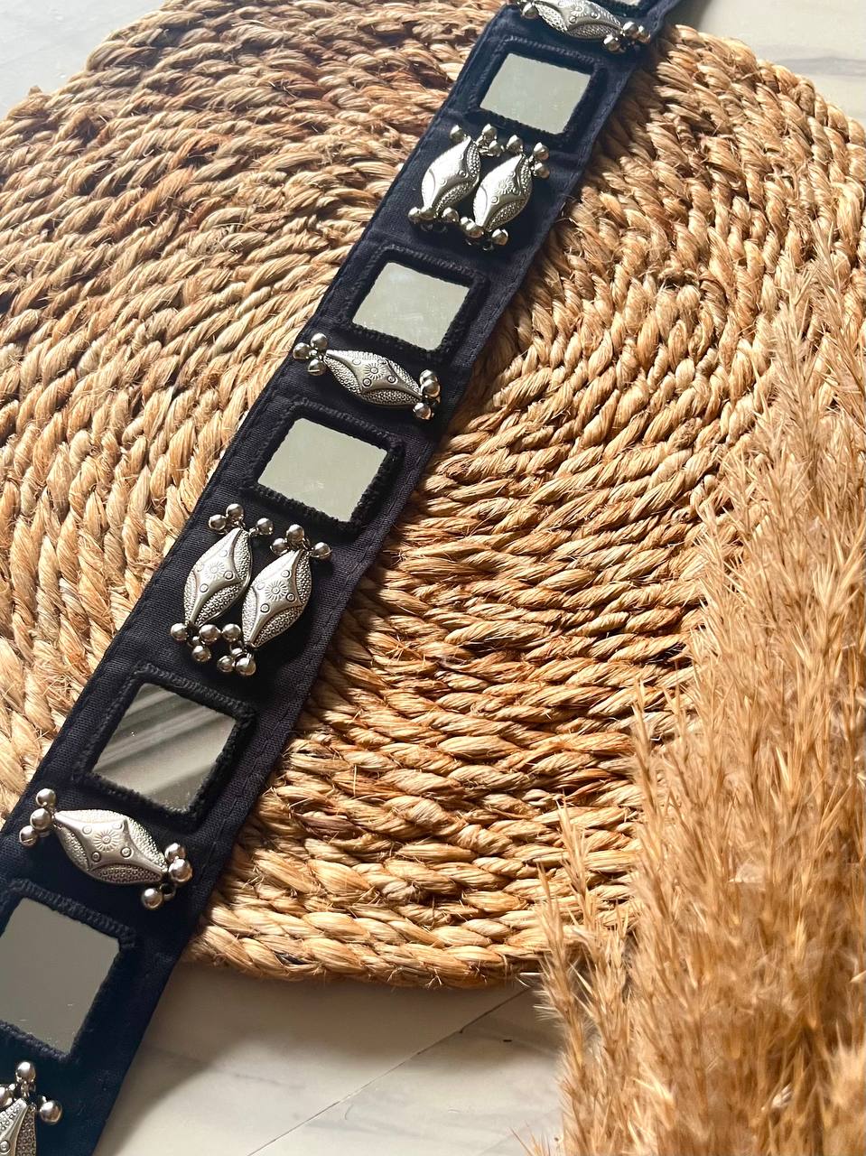 Banjaran Mirror Work Kutch Embroidery Dori Waist Belt [Kamarbandh]
