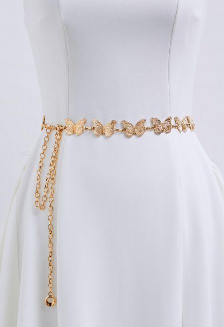 Butterfly Metal Chain Waist Belt