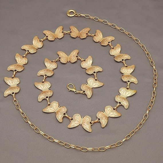 Butterfly Metal Chain Waist Belt