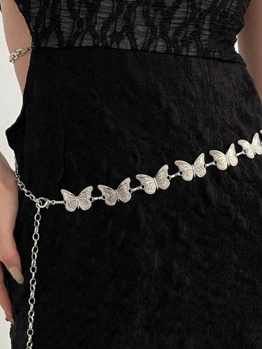 Butterfly Metal Chain Waist Belt