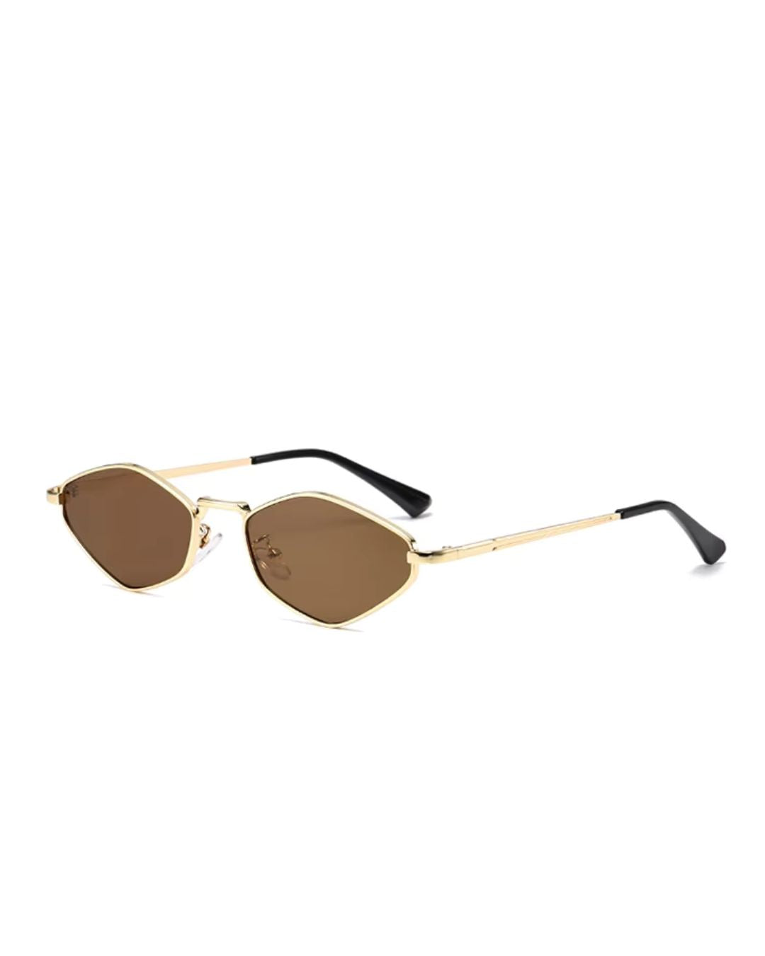 Cinq UV400 Metal Sunglasses [Hexagon]