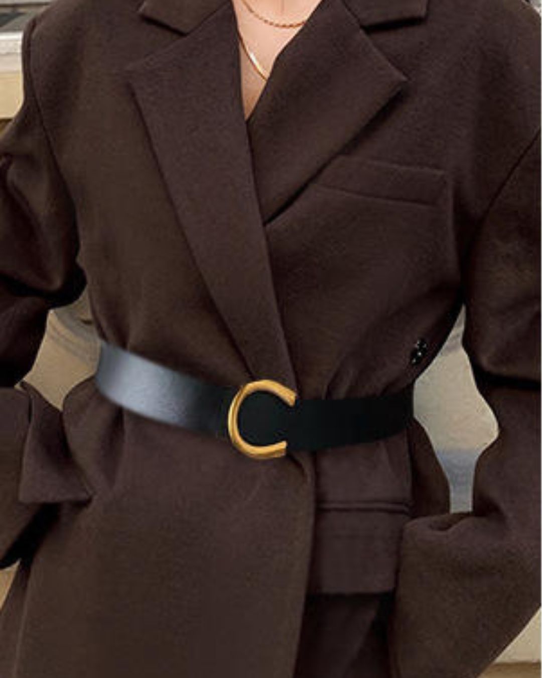 EQUORA C-Shaped Hoop Buckle Waist Belt