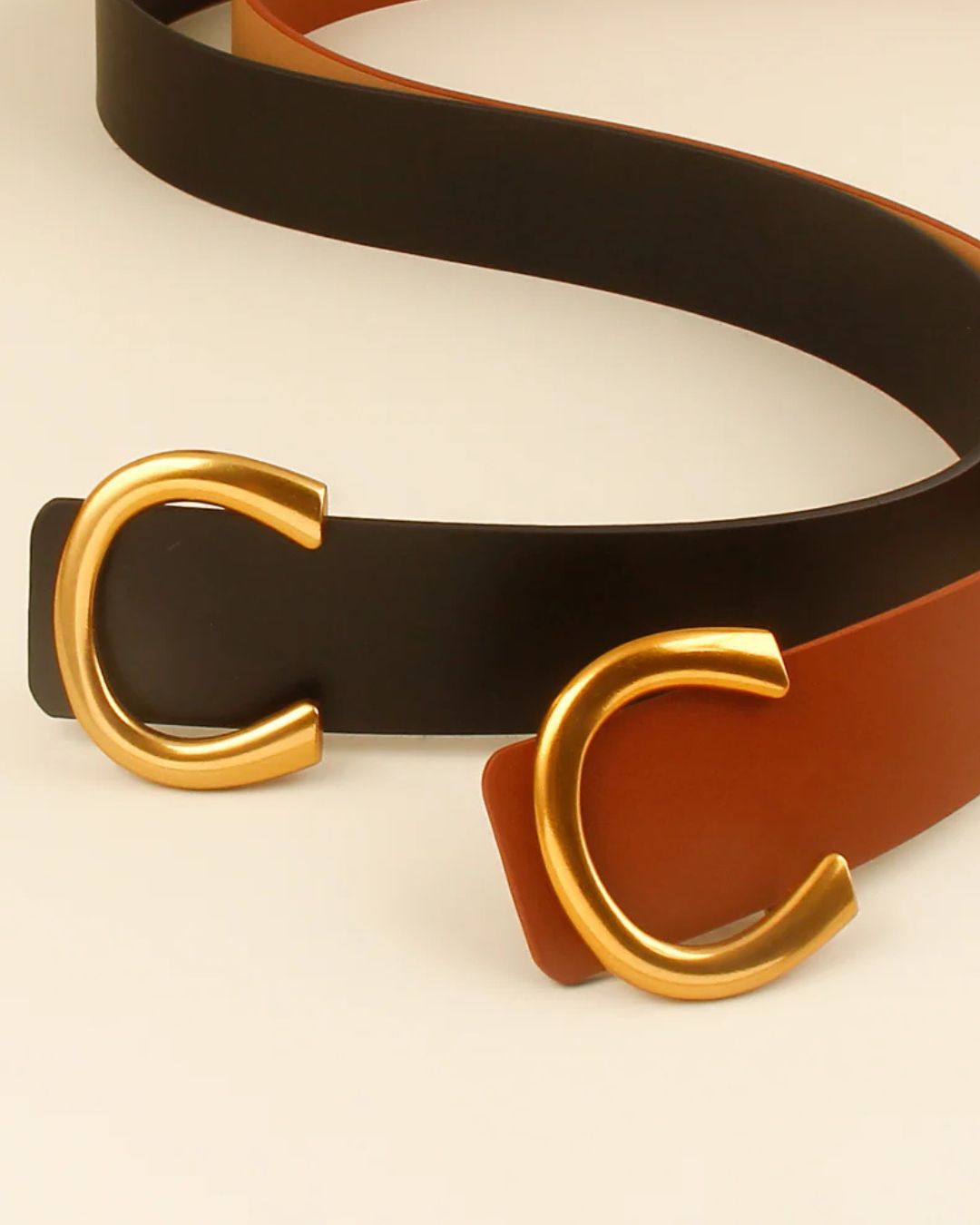 EQUORA C-Shaped Hoop Buckle Waist Belt