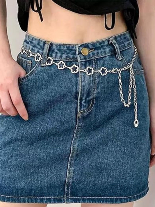 Flora Metal Chain Waist Belt