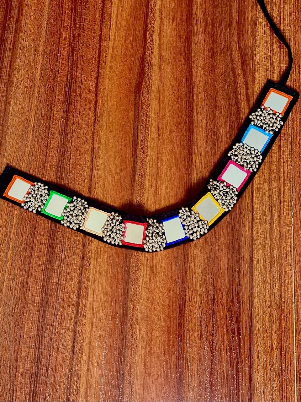 Nakhra Boho Mirror Work Kutch Embroidery Dori Waist Belt [Kamarbandh]