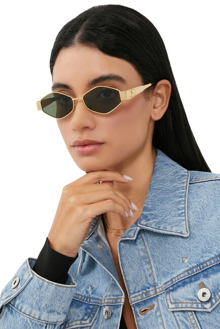 Rare Retro Vintage Hexagon Sunglasses [UV Protected Sunglasses]